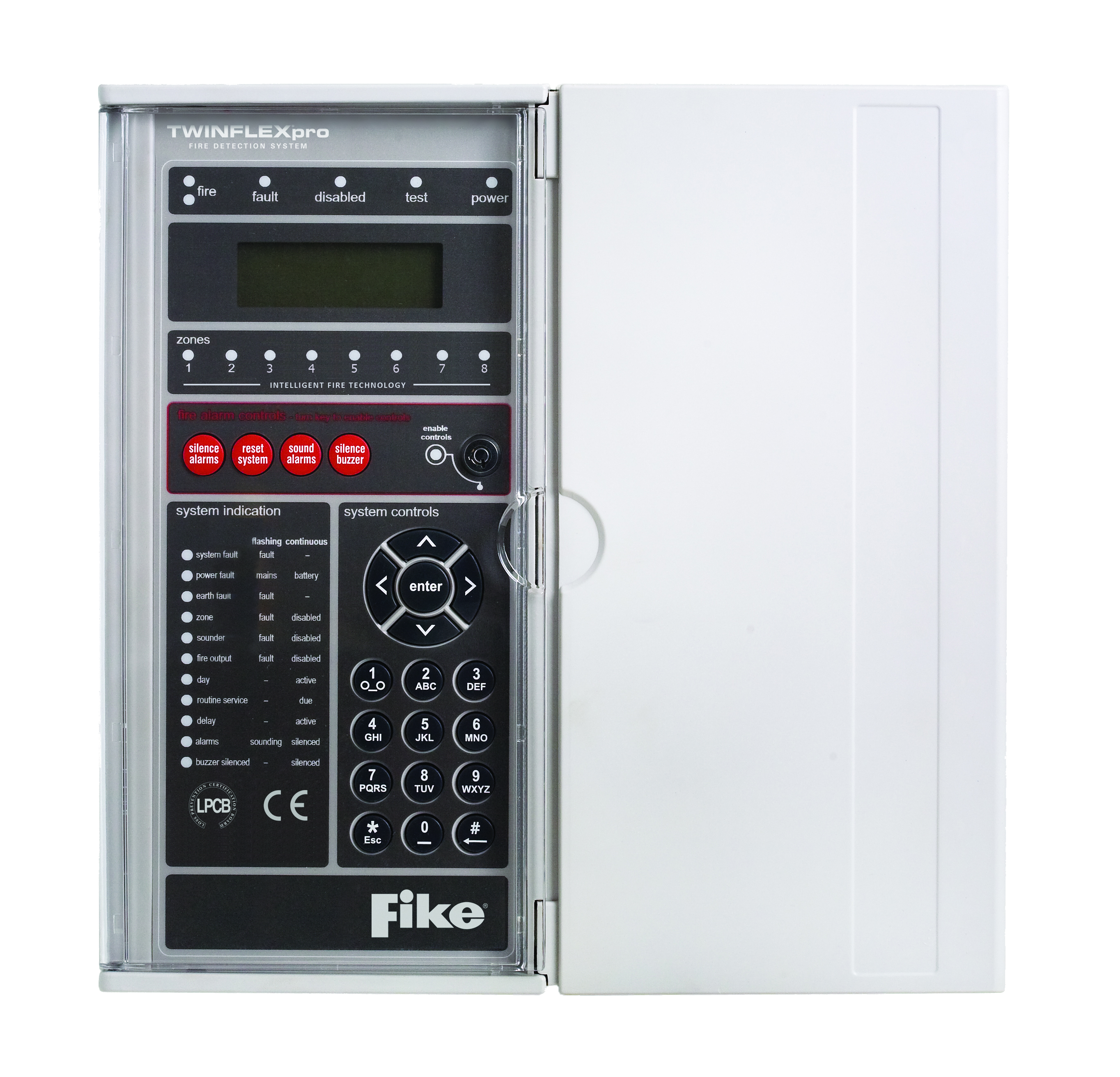 4 Zone Fire Alarm Control Panel 505-0004 Twin Wire Fike Twinflex Pro